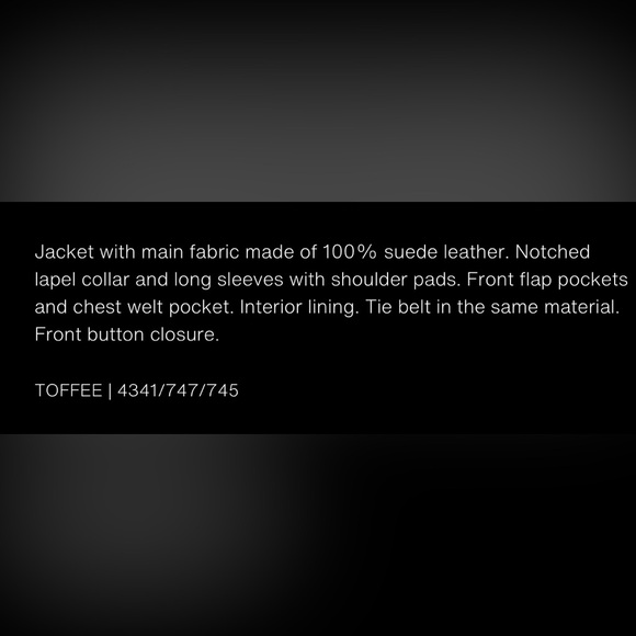 NWT ZW Zara Brown Pig Leather Suede Women's Jacket Blazer Belt M-L Toffee 4341 - Picture 7 of 7